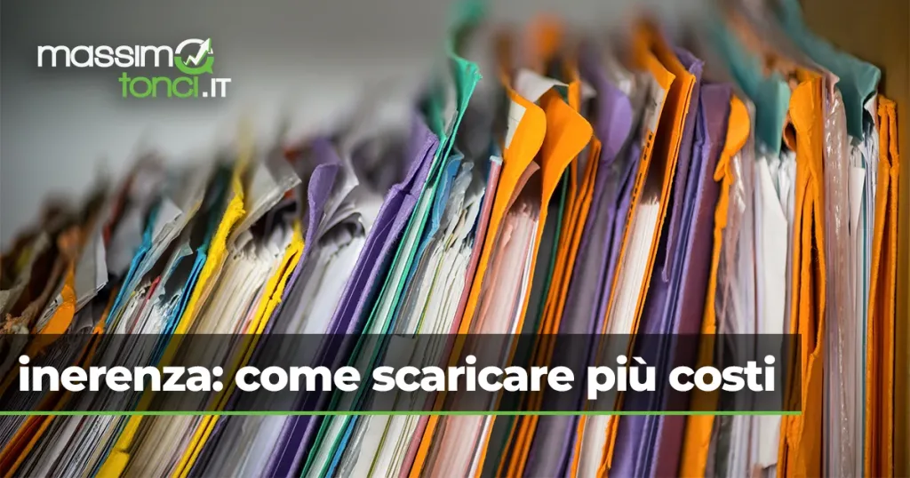 inerenza come scaricare più costi