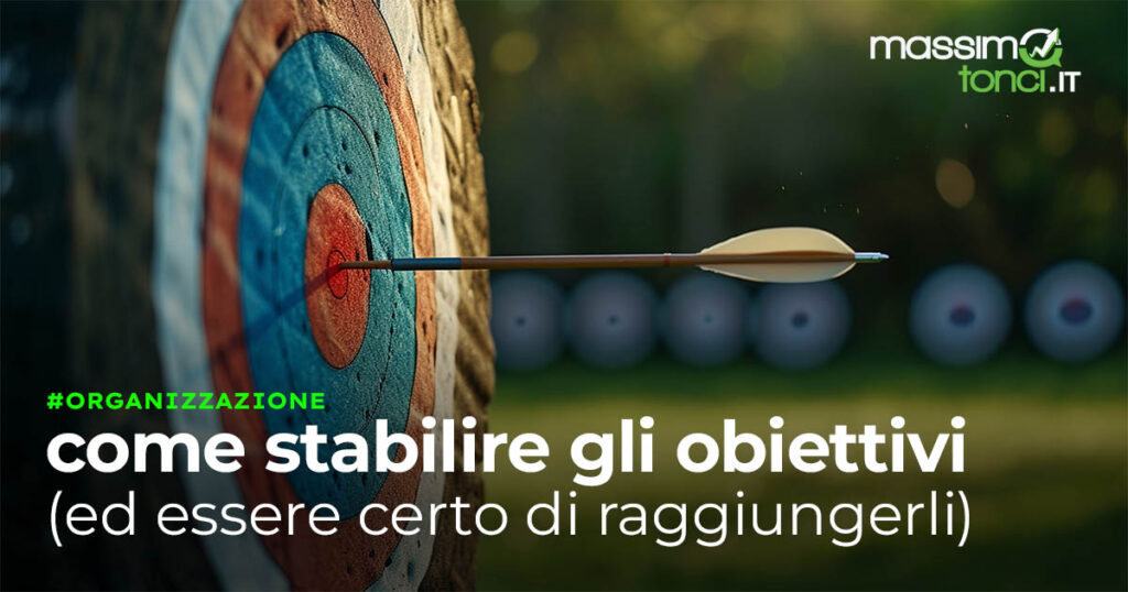 stabilire gli obiettivi