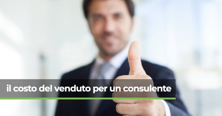 il costo del venduto per un consulente